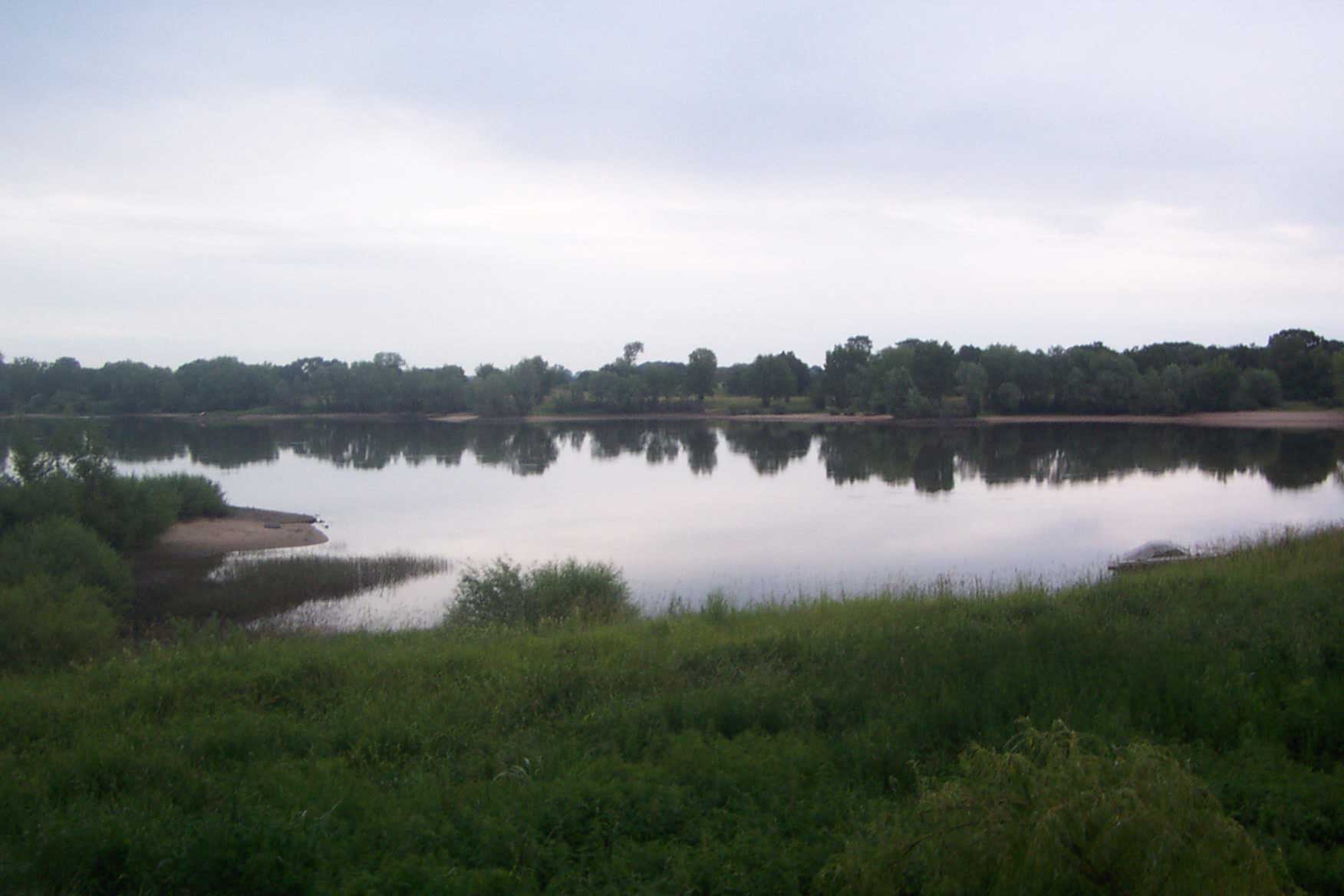 Blick auf die Elbe vom Aussichtsturm bei Hitzacker