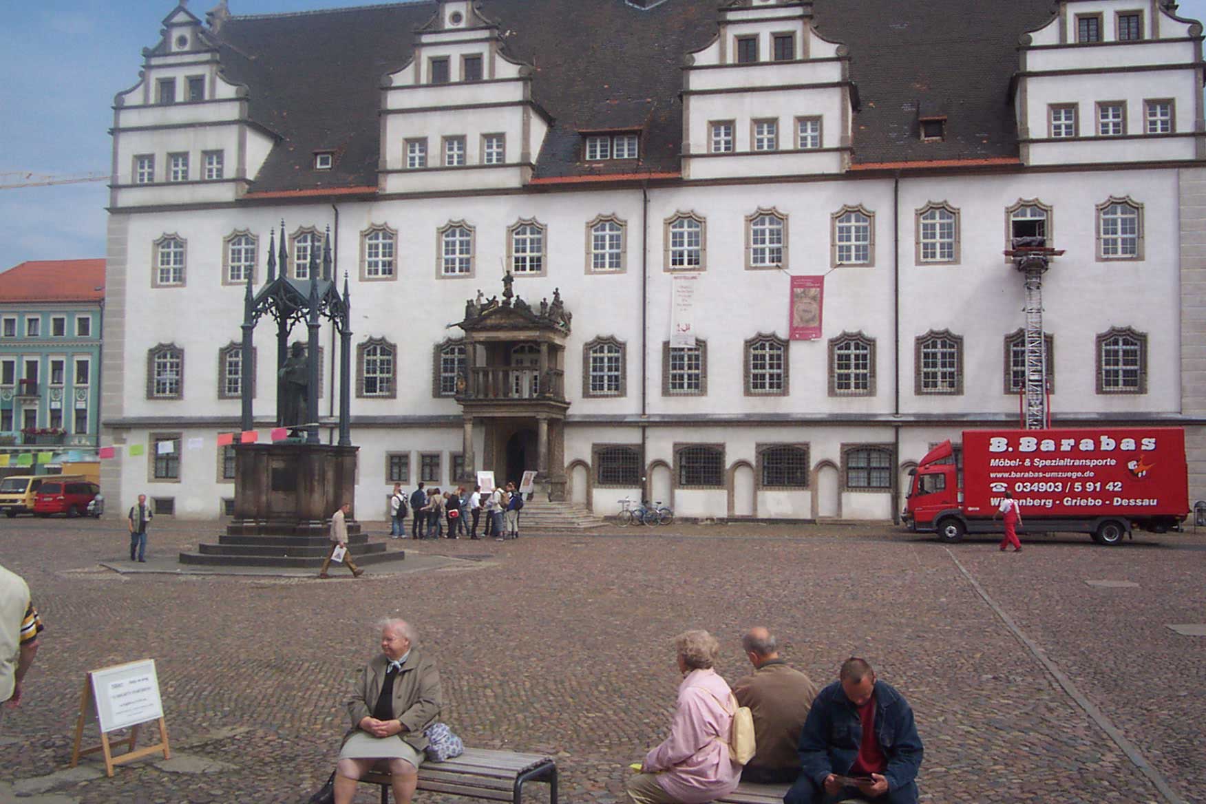 Marktplatz in der Lutherstadt Wittenberg