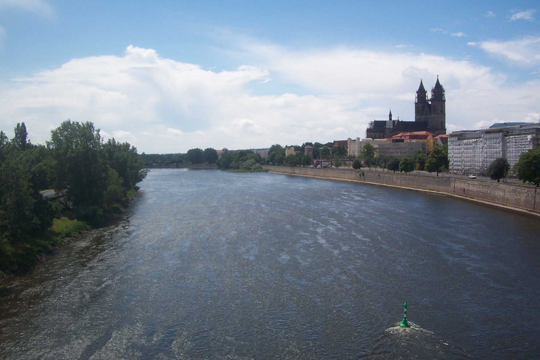 Die Elbe bei Magdeburg