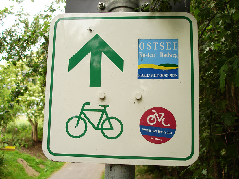 Radweg-Schild